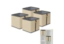 relaxdays Regalkorb Set Bambus 4er Aufbewahrungskorb klappbar Bild 2
