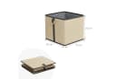 relaxdays Regalkorb Set Bambus 4er Aufbewahrungskorb klappbar Bild 4
