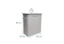 relaxdays Wäschekorb Bambus mit Deckel Grau 100L Bild 4