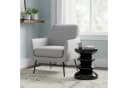 relaxdays Beistelltisch Zick Zack Schwarz Metall Hochglanz Bild 1