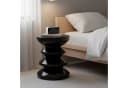 relaxdays Beistelltisch Zick Zack Schwarz Metall Hochglanz Bild 3