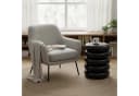 relaxdays Beistelltisch Bubble Design Schwarz Metall Hochglanz Bild 1