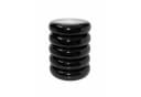 relaxdays Beistelltisch Bubble Design Schwarz Metall Hochglanz Bild 2