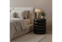 relaxdays Beistelltisch Bubble Design Schwarz Metall Hochglanz Bild 3