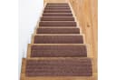 relaxdays Stufenmatte 16er Set 75x20 cm braun Bild 1
