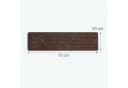 relaxdays Stufenmatte 16er Set 75x20 cm braun Bild 4