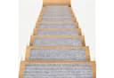 relaxdays Stufenmatte Rechteckige Stufenmatten 16er Set Hellgrau Bild 1