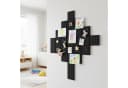 relaxdays Pinnwand 12x selbstklebende Filzquadrate Schwarz Bild 3