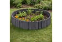 relaxdays Beetbegrenzung flexibel Dunkelgrau Holz Bild 1
