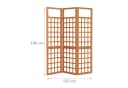 relaxdays Rankgitter Sichtschutz Holz hellbraun Bild 4
