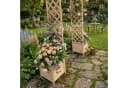 RELAXDAYS Rosenbogen mit Pflanzkübeln Natur Tannenholz Bild 5