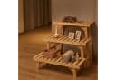 relaxdays Pflanzentreppe 3-teilig aus Tannenholz Natur Bild 5