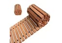 relaxdays Gartensteg Rollweg aus Holz hellbraun Bild 2