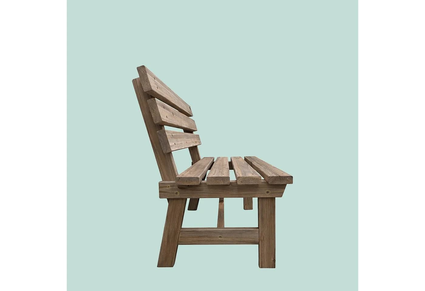relaxdays Gartenbank mit Rückenlehne Tannenholz braun - Bild 5