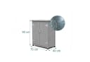 relaxdays Pflanztisch mit Unterschrank grau Bild 4