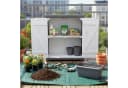 relaxdays Pflanztisch mit Unterschrank Weiß-Grau Bild 3