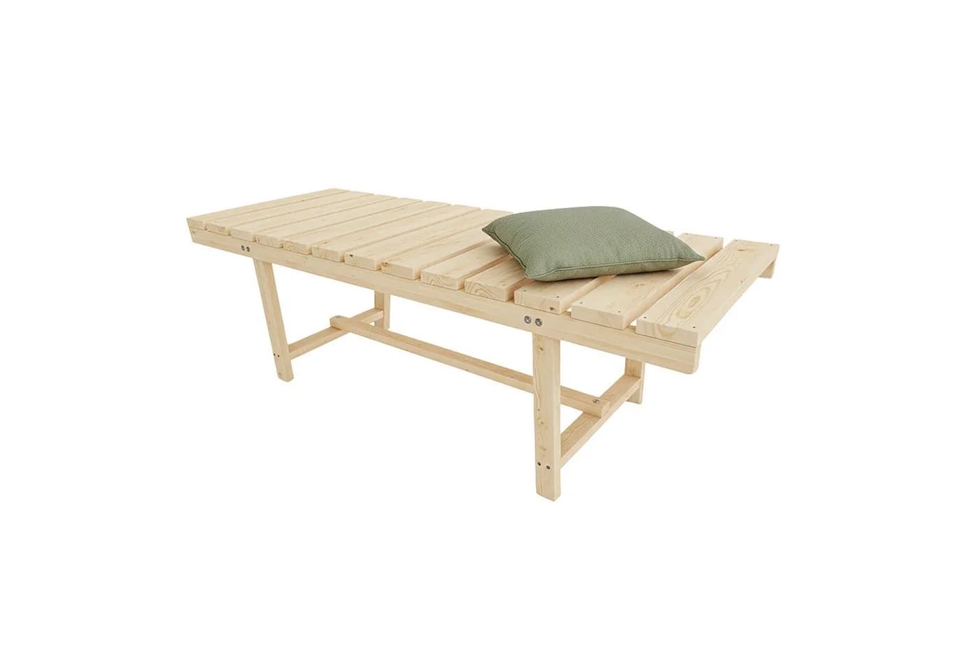 relaxdays Gartenbank 2-Sitzer Tannenholz Natur - Bild 2