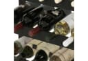 relaxdays Weinregal Walnussholz Schwarz 42 Flaschen Bild 5