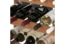relaxdays Weinregal Walnussholz 42 Flaschen Braun Bild 5