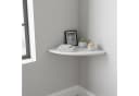 relaxdays Eckregal Wand Walnussholz Weiss Minimalistisch Bild 3