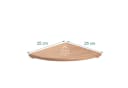 relaxdays Eckregal Wand Walnussholz Braun Minimalistisch Bild 4