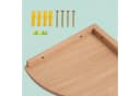 relaxdays Eckregal Wand Walnussholz Braun Minimalistisch Bild 5