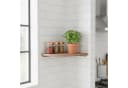 relaxdays Eckregal Wand Walnussholz Natur Minimalistisch Bild 3
