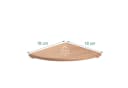 relaxdays Eckregal Wand Walnussholz Natur Minimalistisch Bild 4