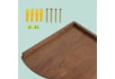 relaxdays Eckregal Wand Walnussholz Braun Minimalistisch Bild 5