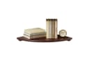 relaxdays Eckregal Wand Walnussholz Braun Minimalistisch Bild 2