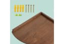relaxdays Eckregal Wand Walnussholz Braun Minimalistisch Bild 5