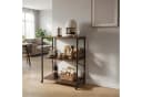 relaxdays Servierwagen 3 Ebenen Industrial Braun/Schwarz Bild 5
