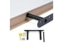 relaxdays Wandregal 3er Set Weiß MDF Eisen Bild 5