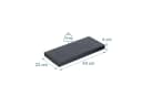 relaxdays Wandregal 3er Set Schwarz MDF Eisen Bild 4