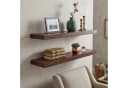 relaxdays Wandregal 3er Set Industrial Braun/Schwarz Bild 3