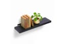 relaxdays Wandregal mit Metallhalterung Holzoptik Schwarz Bild 2