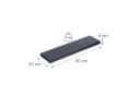 relaxdays Wandregal mit Metallhalterung Holzoptik Schwarz Bild 4