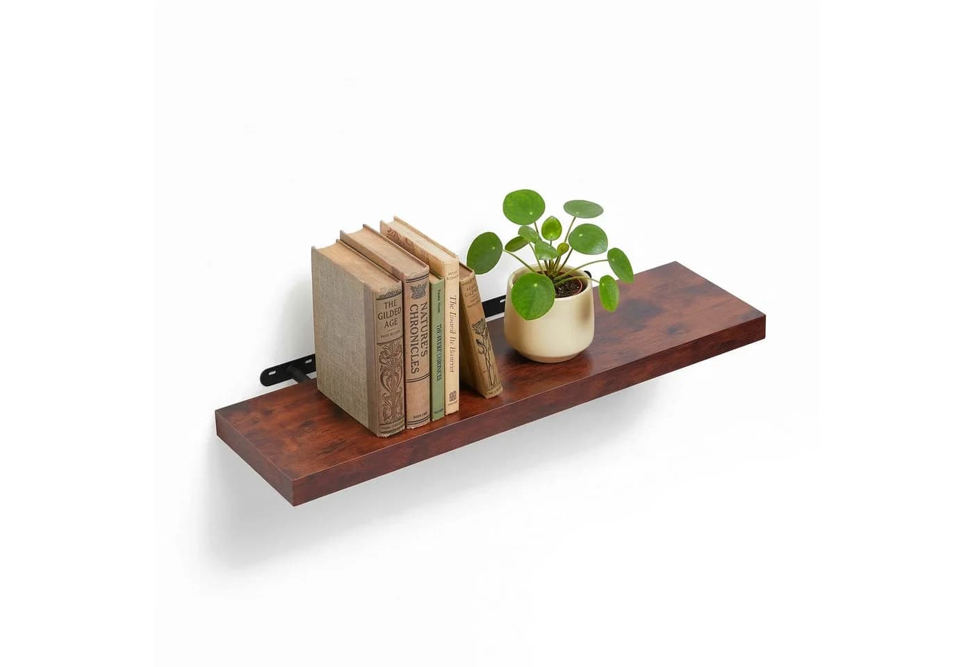 RELAXDAYS Wandregal Industrial MDF Metallhalterung braun/schwarz - Bild 2