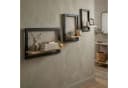 relaxdays Deko-Wandregal 3er Set Natur/Schwarz Bild 5