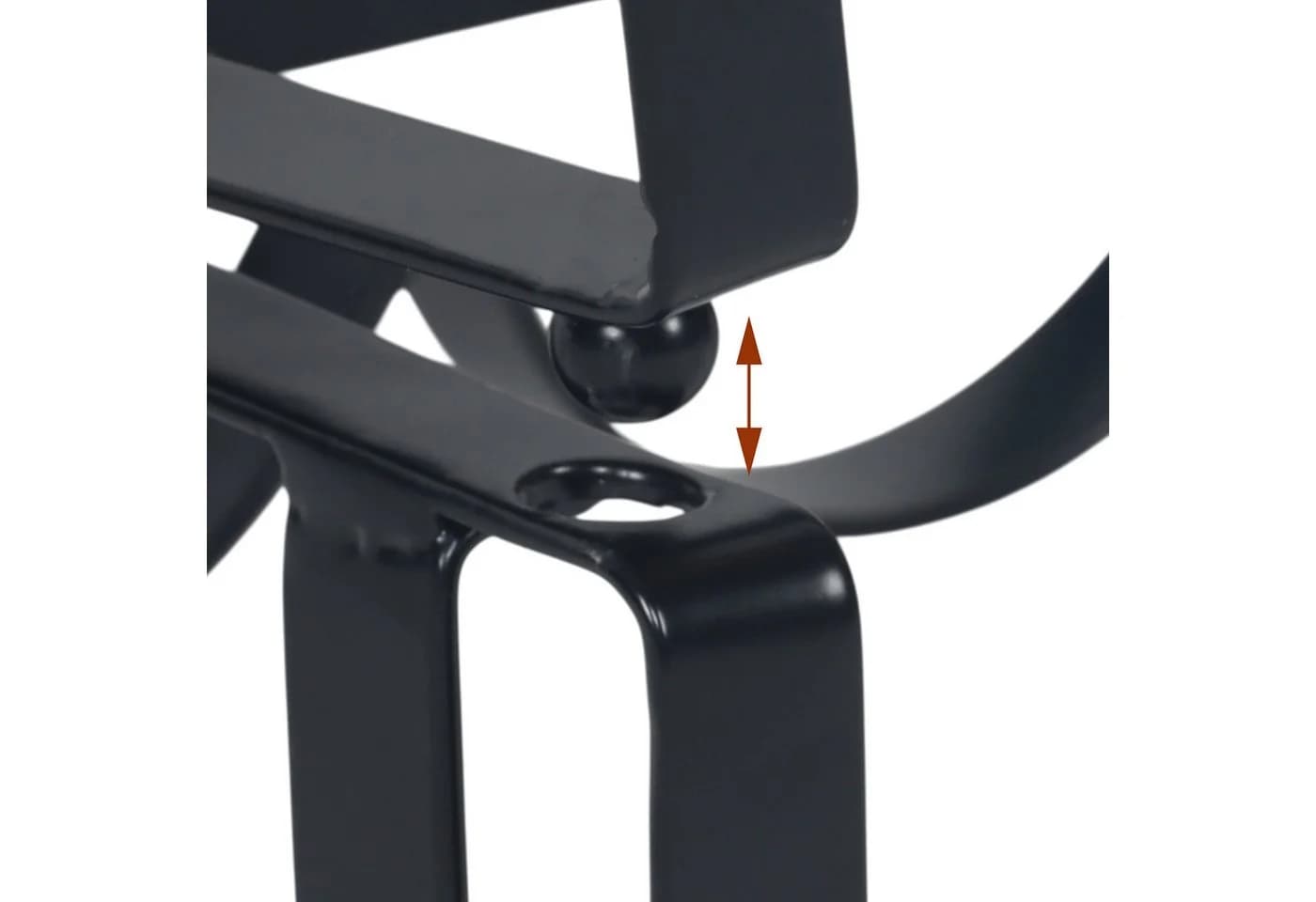 RELAXDAYS Weinregal Metall stapelbar Schwarz - Bild 5