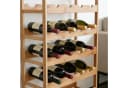 relaxdays Weinregal aus Bambus Natur Bild 1