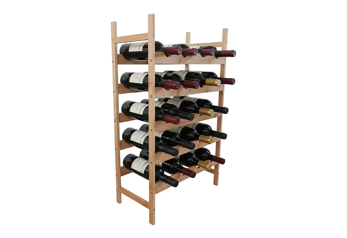relaxdays Weinregal aus Bambus Natur - Bild 2