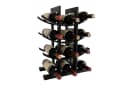 relaxdays Weinregal Bambus 12 Flaschen Schwarz Bild 2