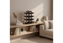 relaxdays Weinregal Bambus 12 Flaschen Schwarz Bild 5