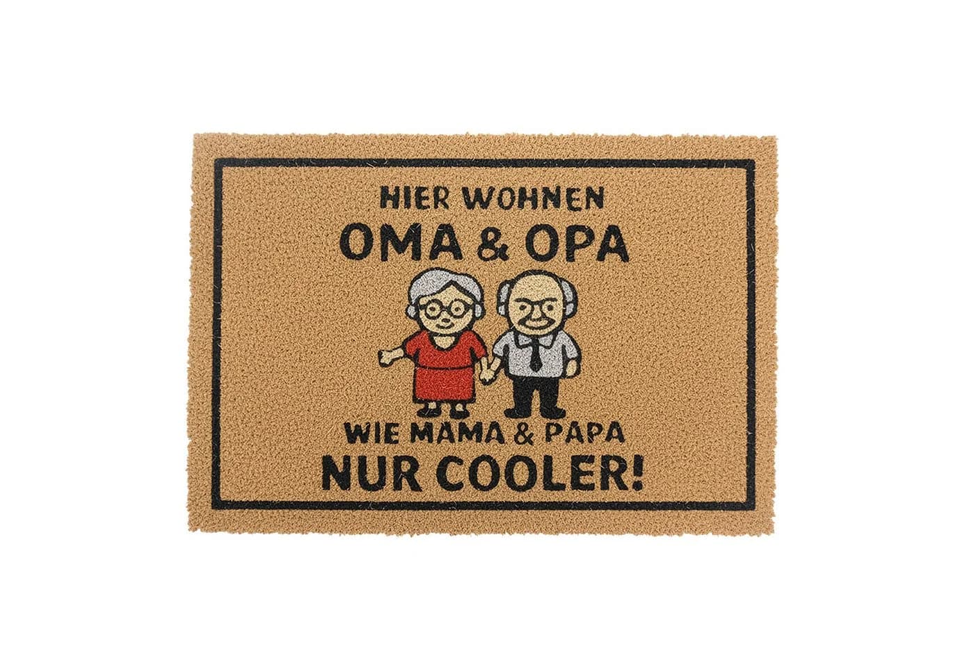 relaxdays Fußmatte Kokos mit Spruch 60x40 cm - Bild 2