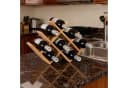 relaxdays Weinregal Bambus 8 Flaschen Natur X-Design Bild 1