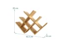 relaxdays Weinregal Bambus 8 Flaschen Natur X-Design Bild 4