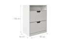 relaxdays Schuhkipper Schuhschrank Kipper mit offenem Fach, weiss Bild 4