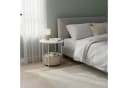 RELAXDAYS Beistelltisch Rund mit Korb Weiß-Beige Bild 3