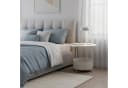 RELAXDAYS Beistelltisch Runder Beistelltisch mit Korb, Beige Creme Bild 3